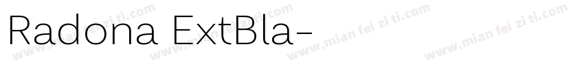 Radona ExtBla字体转换
